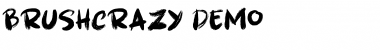 Download Brushcrazy DEMO Regular Font Title Preview