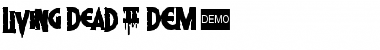 Download Living Dead 2 DEMO Regular Font Title Preview