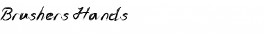 Download Brushers Hands Regular Font Title Preview