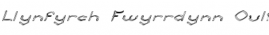 Download Llynfyrch Fwyrrdynn Ouline Regular Font Title Preview