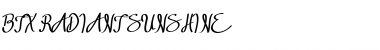 Download BTX-RADIANT-SUNSHINE RADIANT-SUNSHINE Font Title Preview