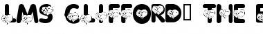 Download LMS Clifford, The Big Red Font Regular Font Title Preview