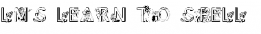 Download LMS Learn To Spell Regular Font Title Preview