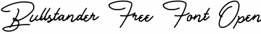 Download Bull Stander Free Demo Regular Font Title Preview