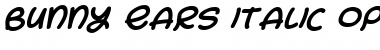 Download Bunny Ears Italic Font Title Preview