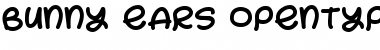 Download Bunny Ears Regular Font Title Preview