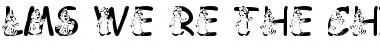 Download LMS We're The Chipmunks Regular Font Title Preview
