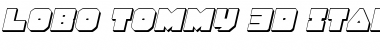 Download Lobo Tommy 3D Italic Italic Font Title Preview