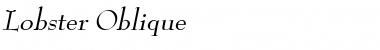 Download Lobster Oblique Font Title Preview