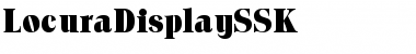 Download LocuraDisplaySSK Regular Font Title Preview