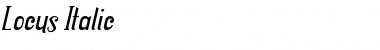 Download Locus Italic Font Title Preview