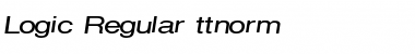 Download Logic Regular Font Title Preview