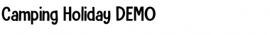 Download Camping Holiday DEMO Regular Font Title Preview