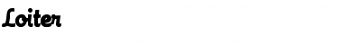 Download Loiter Normal Font Title Preview