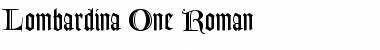 Download Lombardina One Roman Font Title Preview