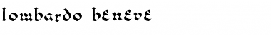 Download Lombardo-Beneve Regular Font Title Preview