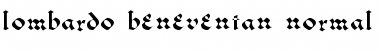 Download Lombardo-Beneventan Regular Font Title Preview