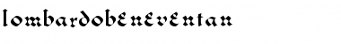 Download LombardoBeneventan Regular Font Title Preview