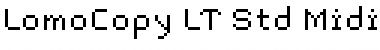 Download LomoCopy LT Std Midi Regular Font Title Preview