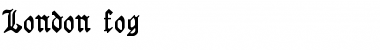 Download London.fog fog Font Title Preview