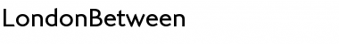 Download LondonBetween Regular Font Title Preview
