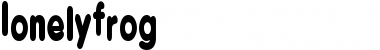 Download LonelyFrog Regular Font Title Preview