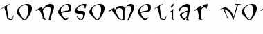 Download LonesomeLiar Normal Font Title Preview