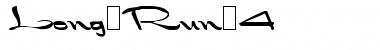 Download Long Run 4 Regular Font Title Preview