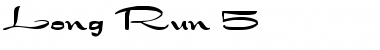 Download Long Run 5 Regular Font Title Preview