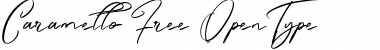 Download Caramello Free Regular Font Title Preview