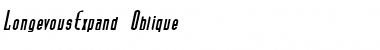 Download LongevousExpand Oblique Font Title Preview