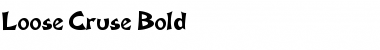 Download Loose Cruse Bold Font Title Preview