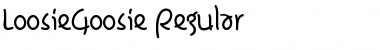 Download LoosieGoosie Regular Font Title Preview
