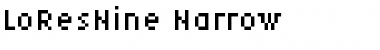 Download LoResNine Narrow Font Title Preview