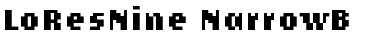Download LoResNine NarrowB Font Title Preview