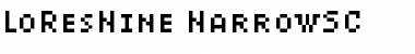 Download LoResNine NarrowSC Font Title Preview