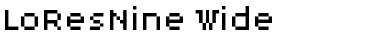 Download LoResNine Wide Font Title Preview