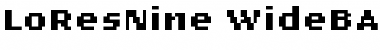 Download LoResNine WideBAlt Font Title Preview
