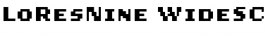 Download LoResNine WideSCB Font Title Preview