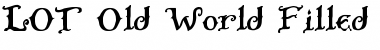 Download LOT Old World Filled Regular Font Title Preview