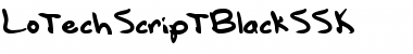 Download LotechScriptBlackSSK Regular Font Title Preview