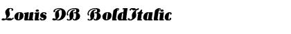 Download Louis DB BoldItalic Font Title Preview