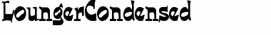 Download LoungerCondensed Regular Font Title Preview