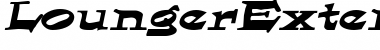 Download LoungerExtended Oblique Font Title Preview