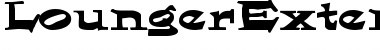 Download LoungerExtended Regular Font Title Preview