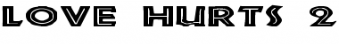 Download Love Hurts 2 Regular Font Title Preview