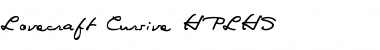 Download Lovecraft Cursive HPLHS Font Title Preview