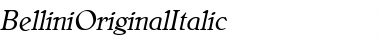 Download BelliniOriginalItalic Italic Font Title Preview