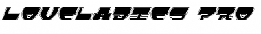 Download Loveladies Pro Italic Pro Italic Font Title Preview
