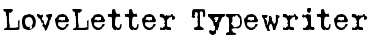 Download LoveLetter Typewriter Regular Font Title Preview